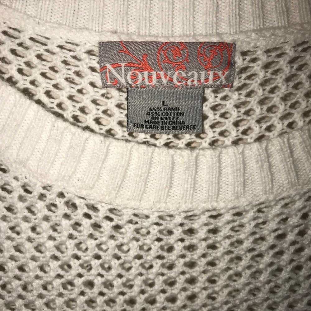 Offwhite 3/4 sleeve sweater - Picture 3 of 4